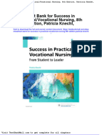 Full Download Test Bank For Success in Practical Vocational Nursing 8th Edition Patricia Knecht PDF Full Chapter