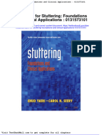 Full Download Test Bank For Stuttering Foundations and Clinical Applications 0131573101 PDF Full Chapter