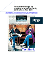 Instant Download Choices in Relationships An Introduction To Marriage and The Family 10th Edition Knox Test Bank PDF Full Chapter