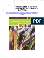 Full Download Test Bank For Instruction of Students With Severe Disabilities 7 e 7th Edition 0137075464 PDF Full Chapter