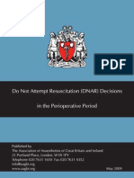 Do Not Attempt Resuscitation (DNAR) Decisions in The Perioperative Period