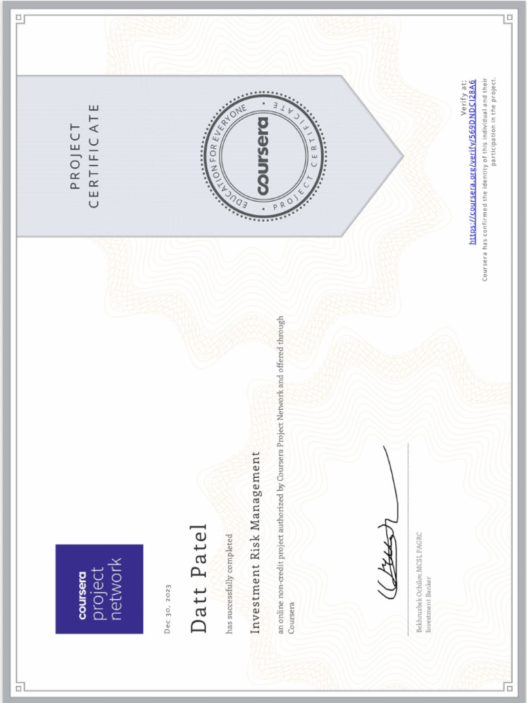 stock market certification PDF