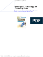 Full Download Test Bank For Surgical Technology 7th Edition by Fuller PDF Full Chapter