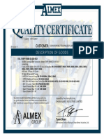 Almex Certificate QC SV6P16886 - Prensa 2018