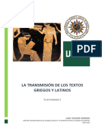 Transmisión de Textos I. Lara Tejedor Herrero