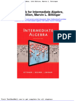 Full Download Test Bank For Intermediate Algebra 12th Edition Marvin L Bittinger PDF Full Chapter