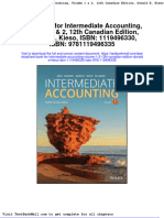Test Bank For Intermediate Accounting, Volume 1 & 2, 12th Canadian Edition, Donald E. Kieso, ISBN: 1119496330, ISBN: 9781119496335