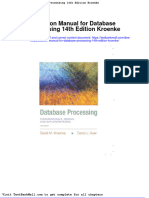 Full Download Solution Manual For Database Processing 14th Edition Kroenke PDF Full Chapter