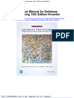Full Download Solution Manual For Database Processing 15th Edition Kroenke PDF Full Chapter