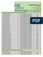 Endmill Price List