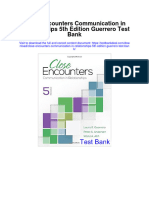 Instant Download Close Encounters Communication in Relationships 5th Edition Guerrero Test Bank PDF Full Chapter