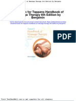 Full Download Test Bank For Tappans Handbook of Massage Therapy 6th Edition by Benjamin PDF Full Chapter