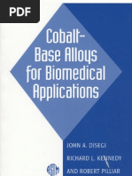 Download Cobalt Base Alloys for Bio Medical Applications ASTM Special Technical Publication 1365 by Lsct Timisoara SN70001963 doc pdf