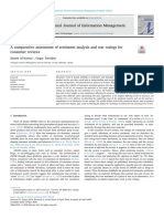 A Comparative Assessment of Sentiment Analysis and Star Ratings For Consumer Reviews