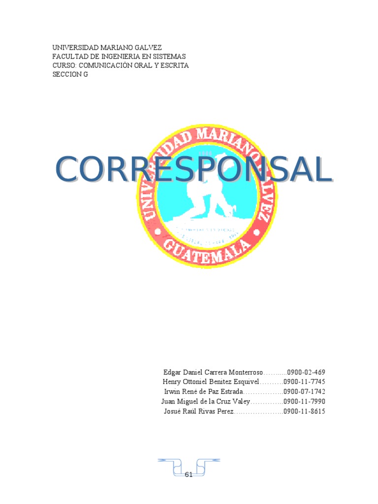 CORRESPONSAL
