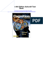 Instant Download Cognition 6th Edition Ashcraft Test Bank PDF Full Chapter