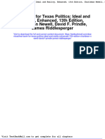 Test Bank For Texas Politics: Ideal and Reality, Enhanced, 13th Edition, Charldean Newell, David F. Prindle, James Riddlesperger