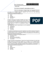 Ejercicios de Desafío Argumentación Ii