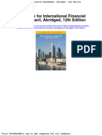 Full Download Test Bank For International Financial Management Abridged 12th Edition PDF Full Chapter