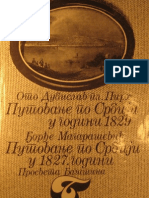 Oto Dubislav Pirh Putovanje Po Srbiji 1829 I Djordje Magarasevic Putovanje Po Srbiji 1827
