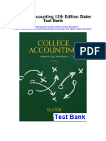 Instant Download College Accounting 12th Edition Slater Test Bank PDF Full Chapter