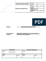 Procedimiento Gestion de Contratista