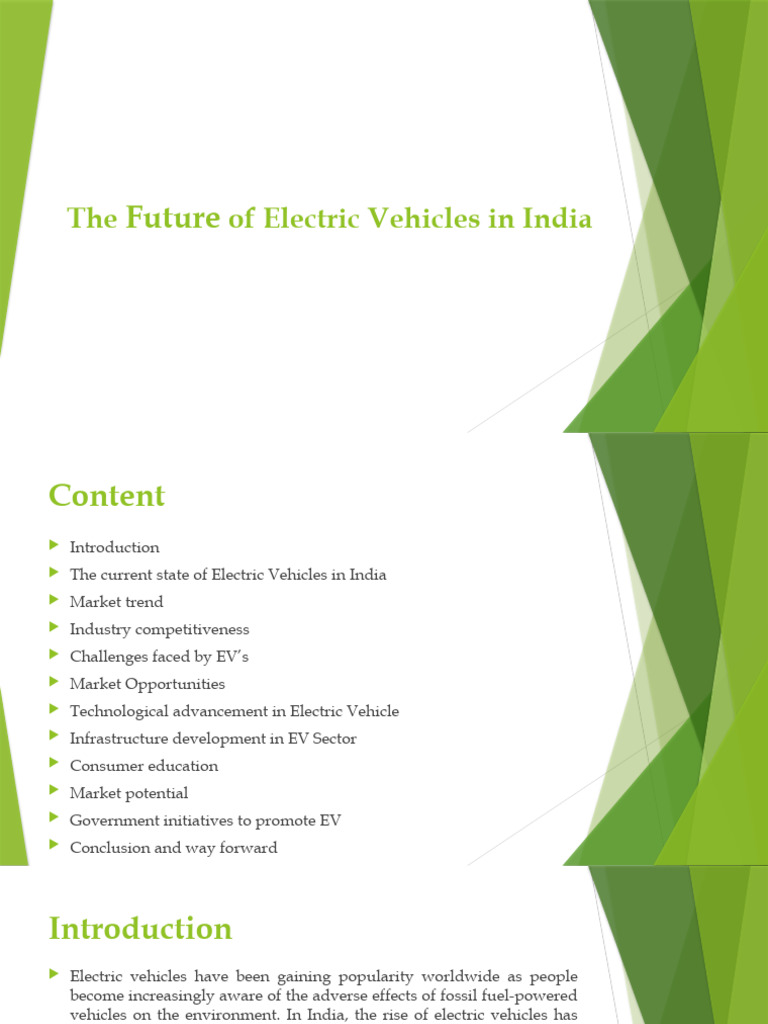 Future of Electric Vehicles in India | PDF | Electric Vehicle | Innovation