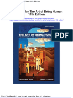 Full Download Test Bank For The Art of Being Human 11th Edition PDF Full Chapter