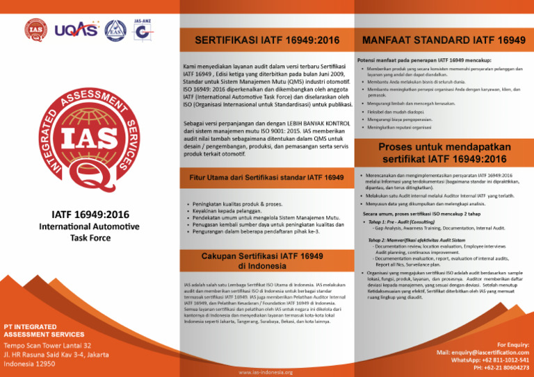  IATF 169492016 Brochure Indonesia 
