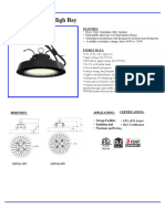 Mastled HB06 LED UFO Highbay Spec Sheet