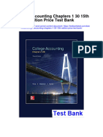 Instant Download College Accounting Chapters 1-30-15th Edition Price Test Bank PDF Full Chapter