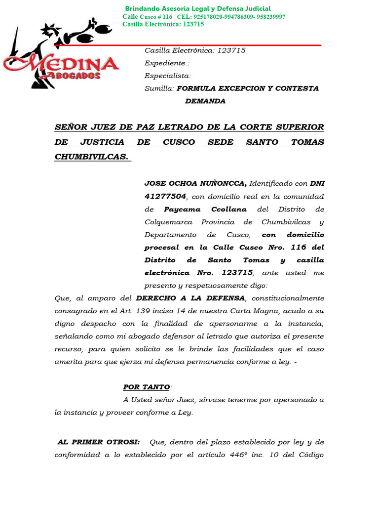 Deduccion de Conclusion de Proceso Por Cosa Juzgada | PDF | Gobierno ...