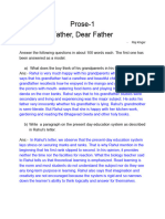 Prose-1 Father, Dear Father