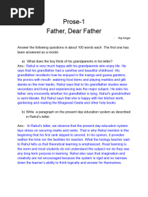 Prose-1 Father, Dear Father