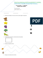 Evaluación I Periodo Prematematicas