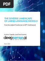 The Diverse Landscape of Large Language Models Deepsense Ai