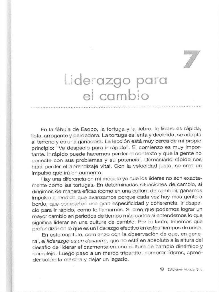 Liderazgo para El Cambio | PDF