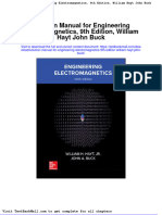 Full Download Solution Manual For Engineering Electromagnetics 9th Edition William Hayt John Buck PDF Full Chapter