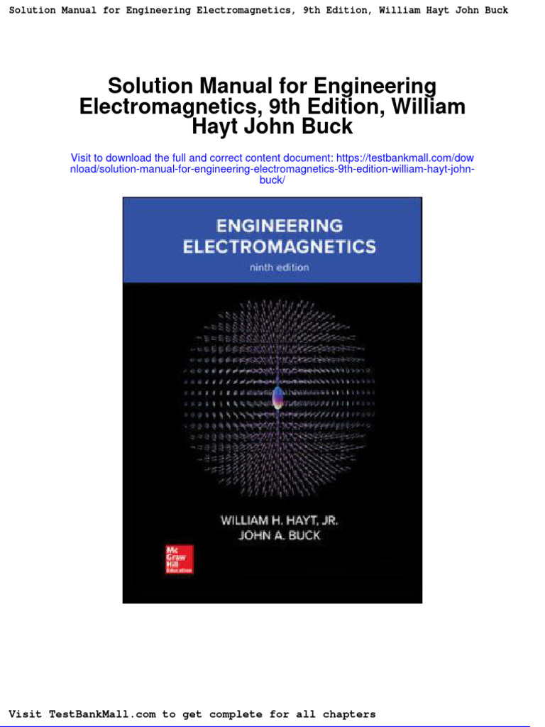 Full Download Solution Manual For Engineering 9th