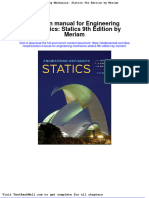 Full Download Solution Manual For Engineering Mechanics Statics 9th Edition by Meriam PDF Full Chapter