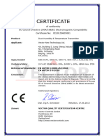 CE Certificate SDC
