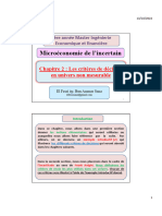 Etud Chap 2 P1 Microéconomie de Lincertain