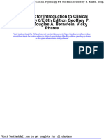 Full Download Test Bank For Introduction To Clinical Psychology 8 e 8th Edition Geoffrey P Kramer Douglas A Bernstein Vicky Phares PDF Full Chapter