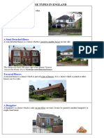 House Types in Uk England 1 Page Classroom Posters - 113018