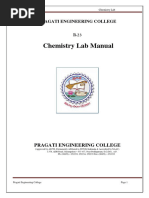 PEC - R23 Chemistry LAB MANUAL Student