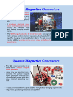 Quanta Magnetics Generators: T2 Resonant Regenera-Tive & Dual To-Roid Genera - Tor