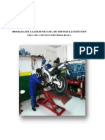 Diversificación Curricular de Mecánica de Motos