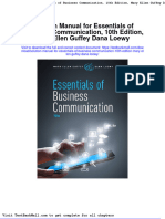Full Download Solution Manual For Essentials of Business Communication 10th Edition Mary Ellen Guffey Dana Loewy PDF Full Chapter