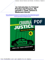 Test Bank For Introduction To Criminal Justice Practice and Process, 4th Edition, Kenneth J. Peak Tamara D. Madensen-Herold