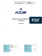 KTB-BD-006-V01 Manage Customer Satisfaction